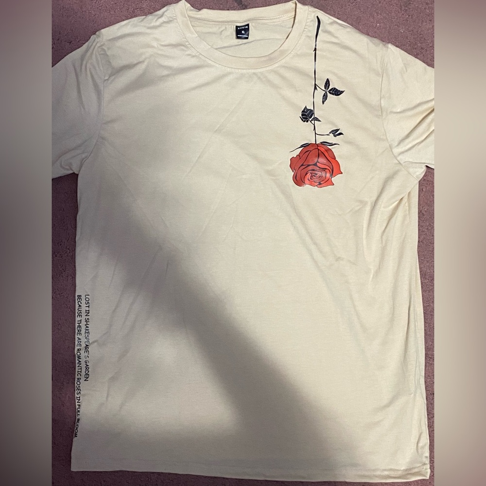 Men’s XL tee shirt by SHEIN yellow/peach
